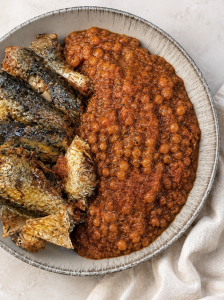 Tomato Lentils & Sardines